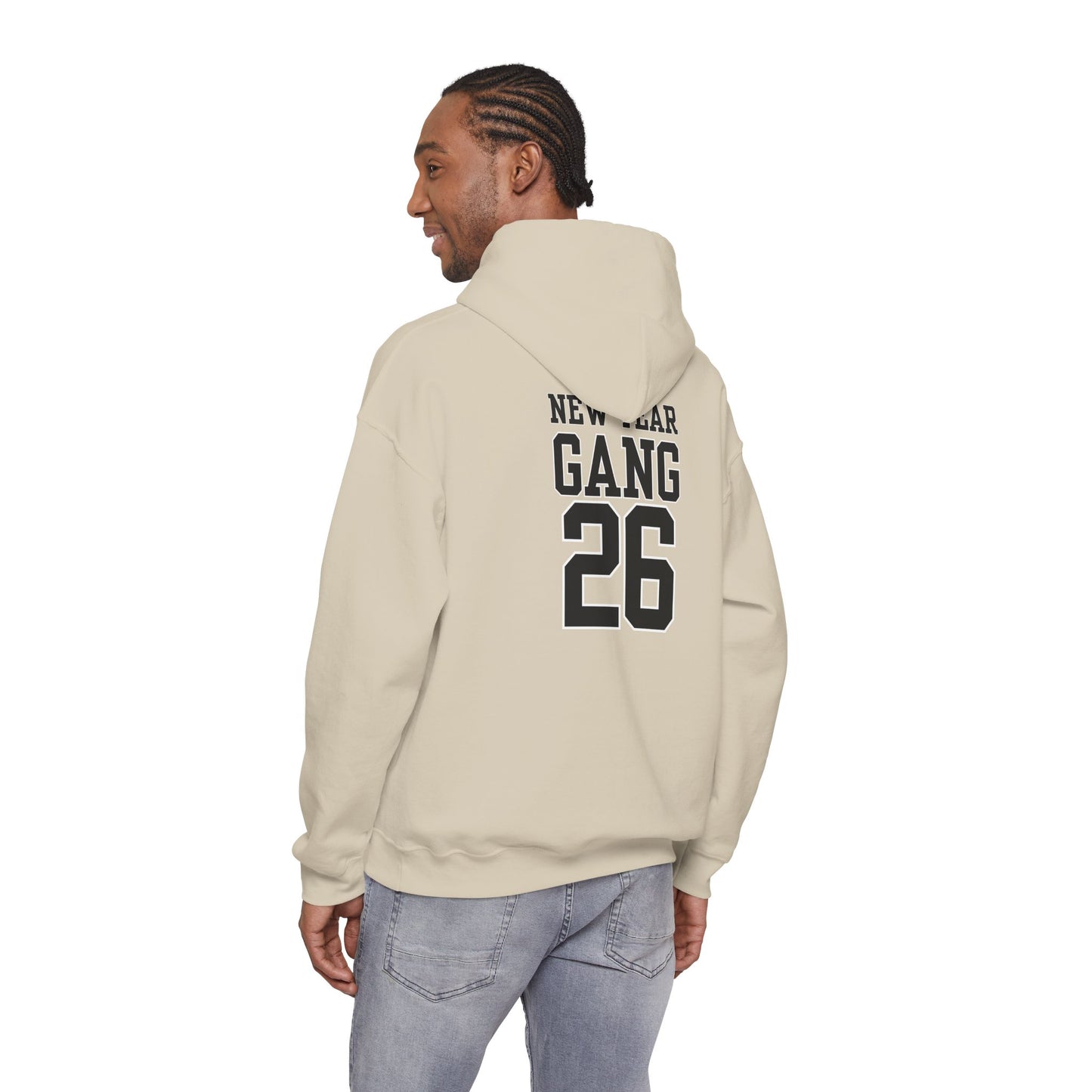 New Year Gang 26 Hoodie — Varsity Style Graphic Pullover