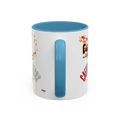 FaithStyles Faith & Caffeine Fall Coffee Mug | Perfect for Autumn Lovers, Thanksgiving Gift, Religious Coffee Cup, Inspirational Drinkware, Cozy Vibes