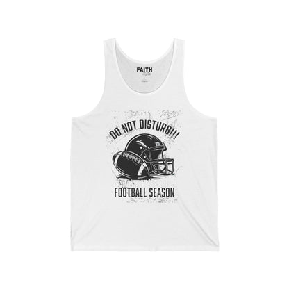Football Season Unisex Tank Top, Graphic Tee for Fans, Summer Style, Sportswear for Game Days, Relaxed Fit Shirt