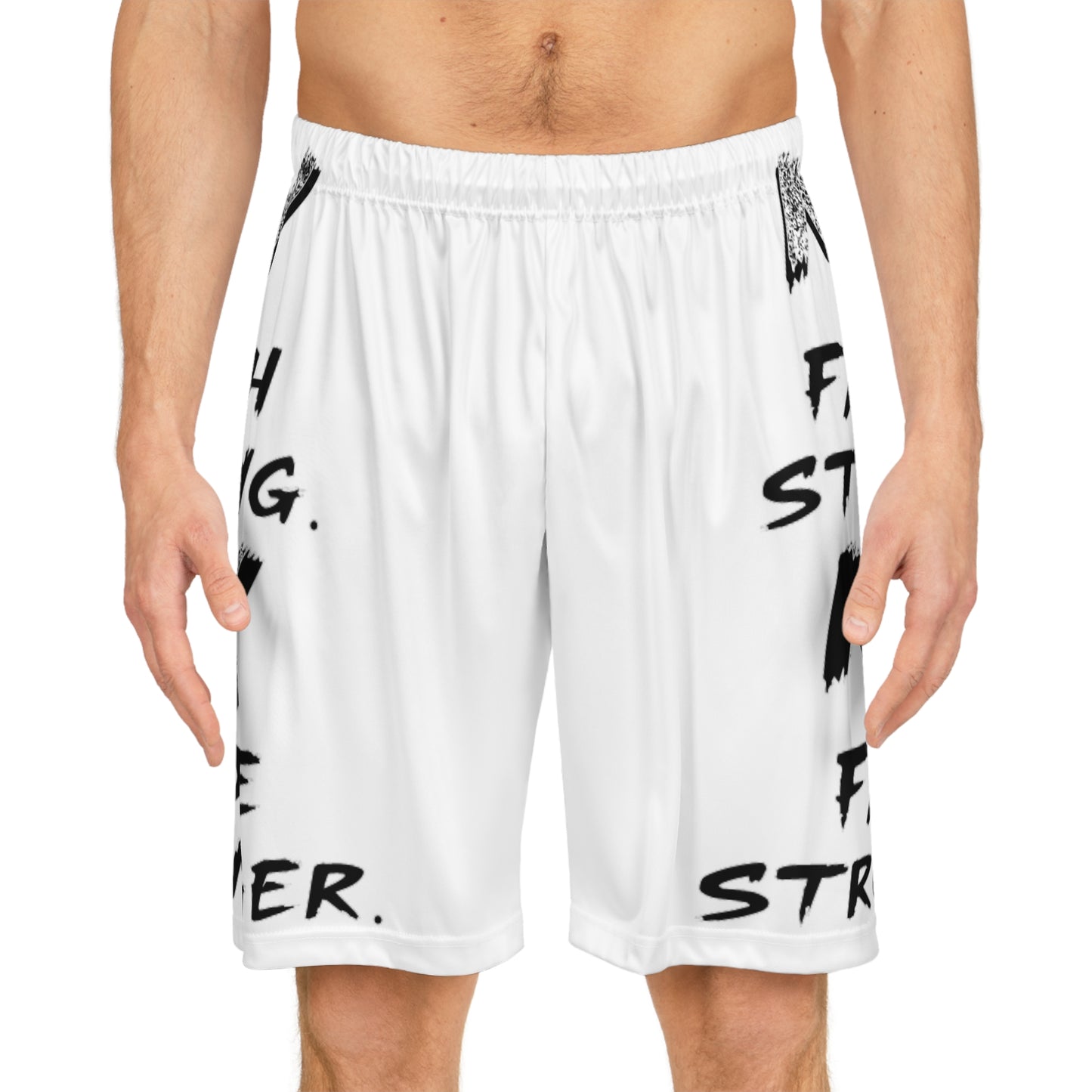 Motivational Men's Basketball Shorts, Performance Athletic Wear, Comfortable Daily Shorts for Sports and Workout, Perfect for Fitness