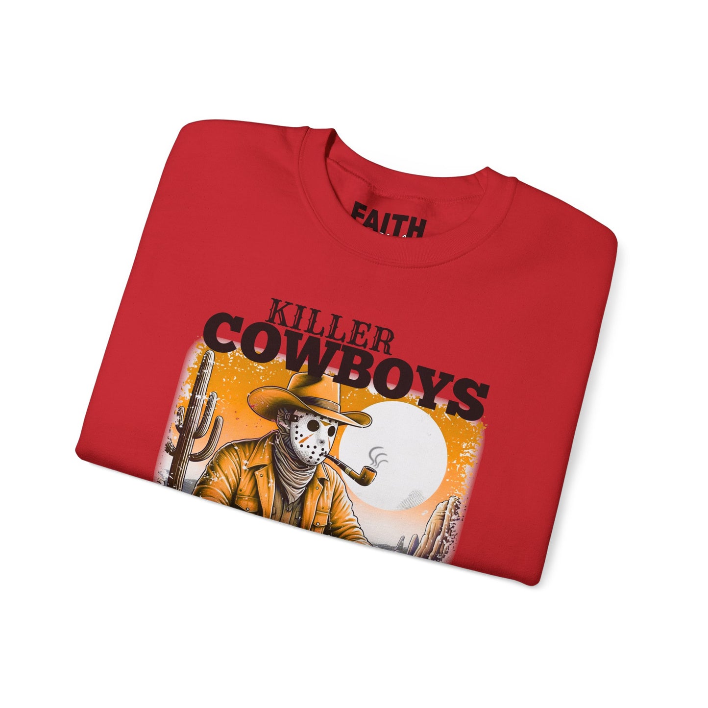 Killer Cowboys Graphic Sweatshirt, Cozy Unisex Pullover, Great for Cowboy Fans