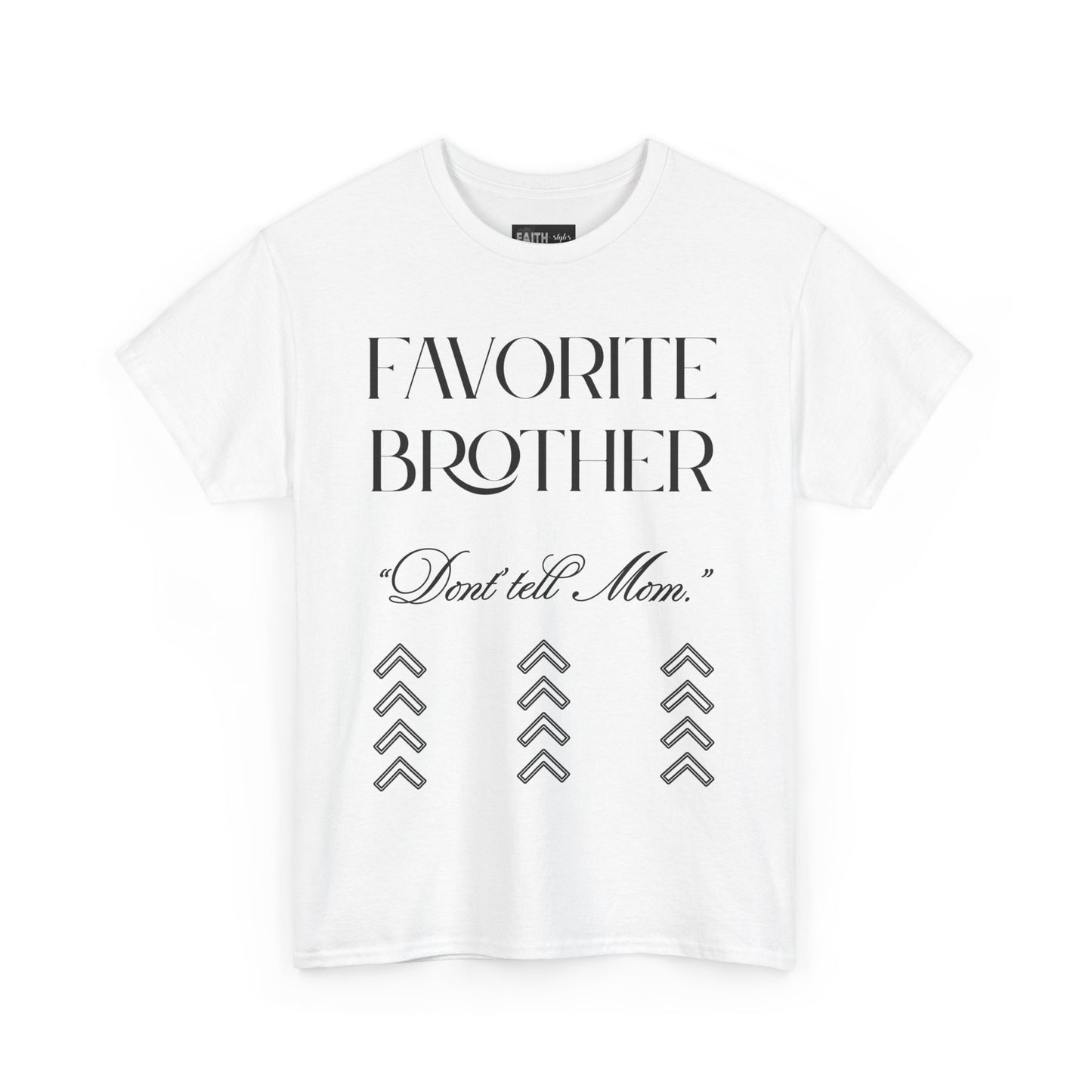 Favorite Brother Unisex Heavy Cotton Tee - Perfect Gift for Siblings, Casual Wear, Birthday, Family Reunion, Everyday Comfort
