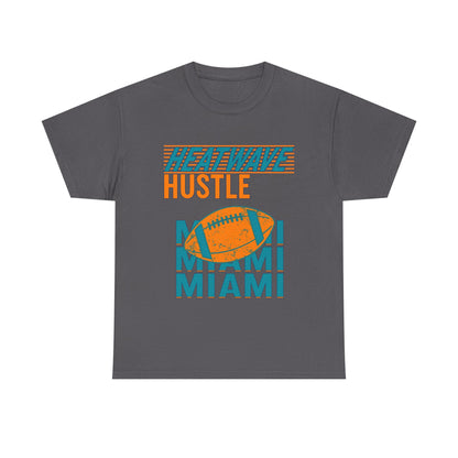 Miami Heatwave Hustle Male Heavy Cotton Tee, Sportswear, Football Shirt, [...]