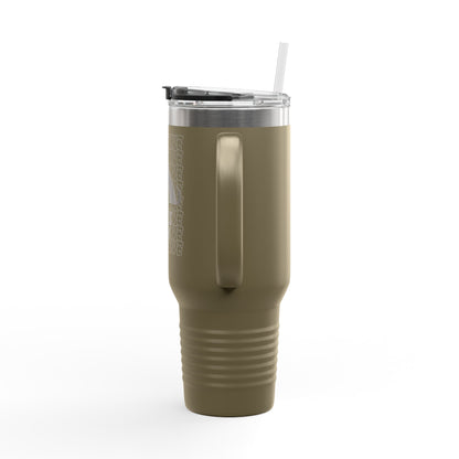 Insulated Travel Mug, 40oz-PAWSITIVE VIBES ONLY