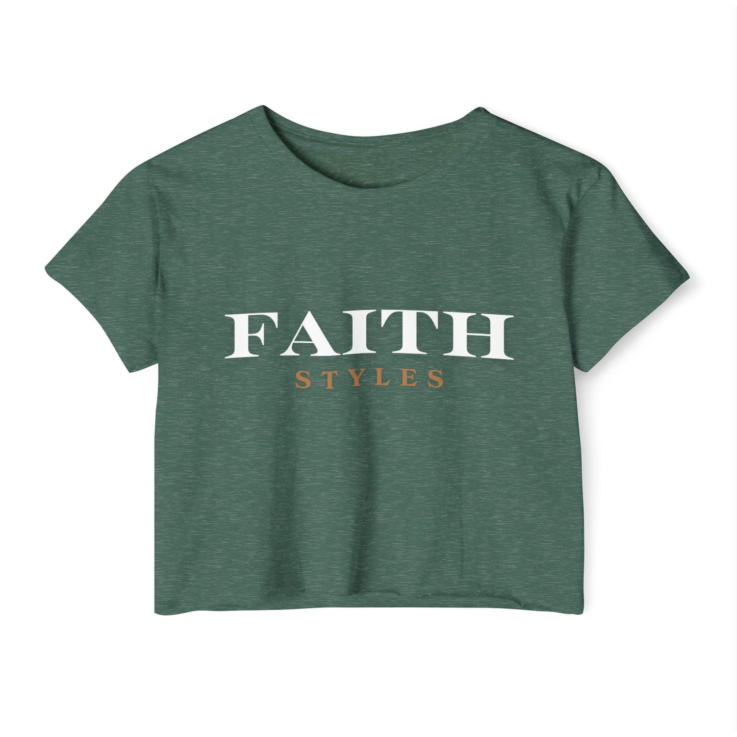 Women's Festival Crop Top - Faith Styles, Casual Summer Top, Music Festival Apparel, Boho Chic Tee, Everyday Wear