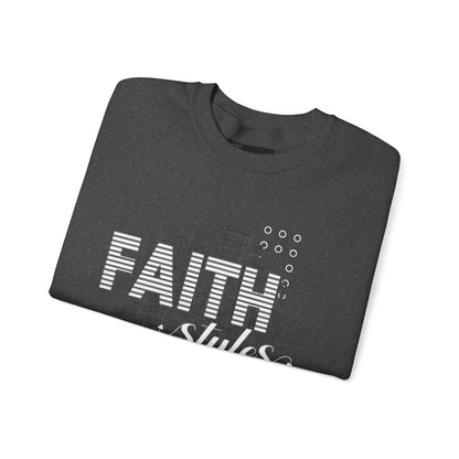 Faith Styles Unisex Heavy Blend™ Crewneck Sweatshirt - Cozy Spiritual Apparel for Everyday Wear, Gift for Friends, Comfort