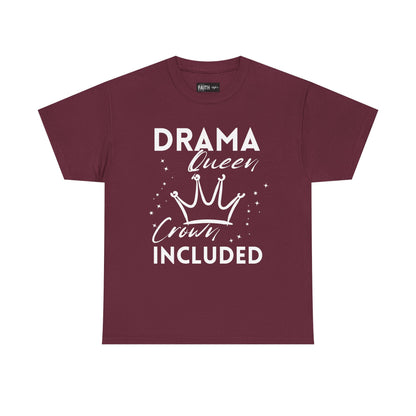 Drama Queen Cotton Tee - Empowering T-Shirt, Gift for Her, Casual Wear, Birthday Celebration, Statement Top
