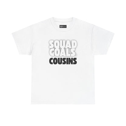 Cousins Squad Goals T-Shirt, Family Reunion Shirt, Unisex Graphic Tee, Cousin Gift, Summer BBQ Style, Matching Family Apparel
