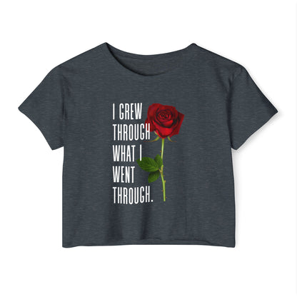 Empowering Women's Festival Crop Top, Inspirational Shirt, Gift for Her, Summer Fashion, Bohemian Style, Affirmation Tee