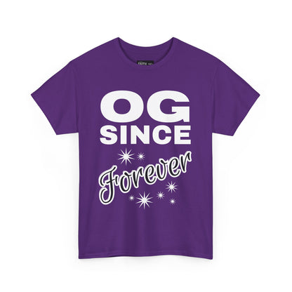 Grandpa Heavy Cotton Tee - OG Since Forever, Casual Tee, Trendy Graphic Shirt, Gift for Friends, Streetwear Fashion