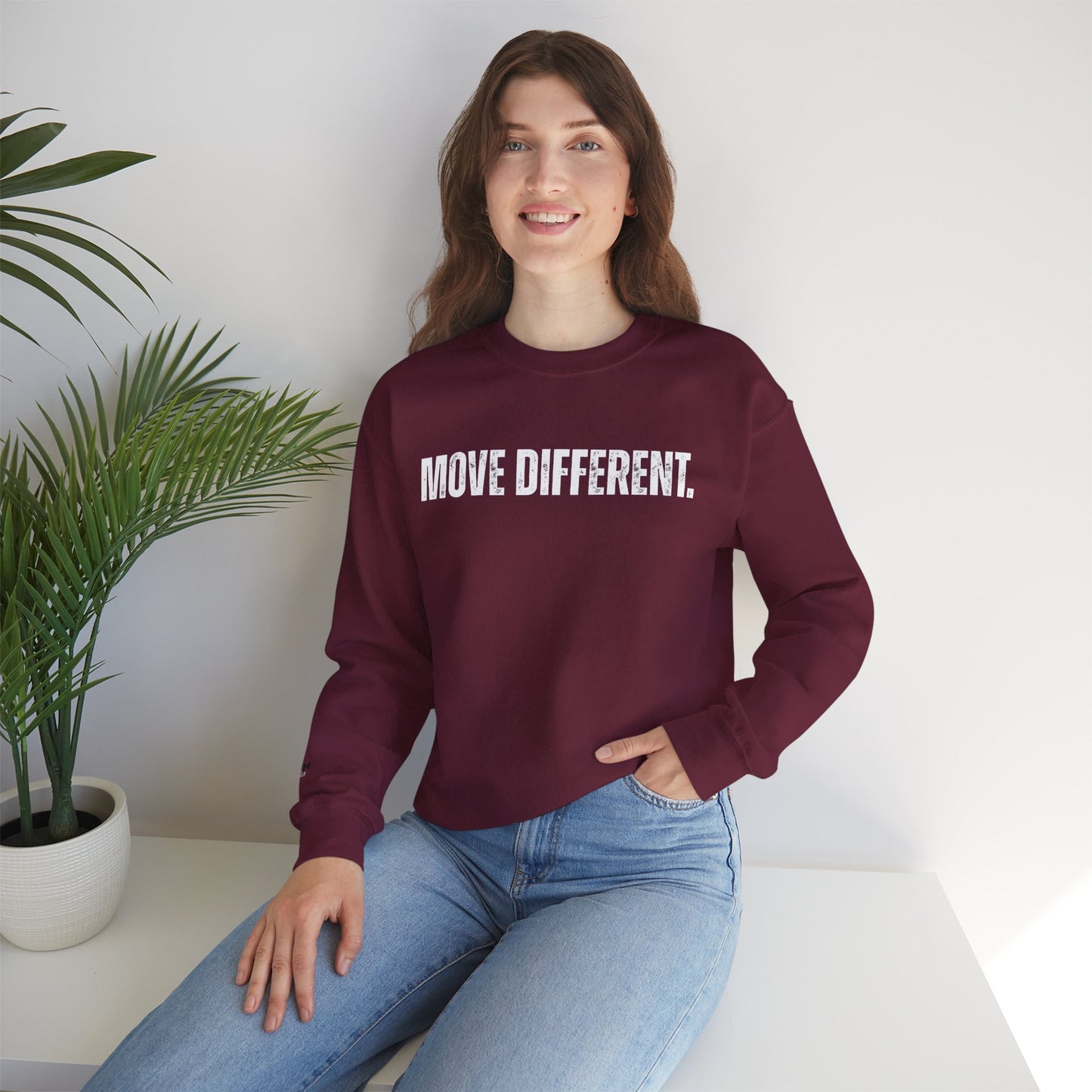 MOVE DIFFERENT. Unisex Crewneck Sweatshirt | Faith Styles®