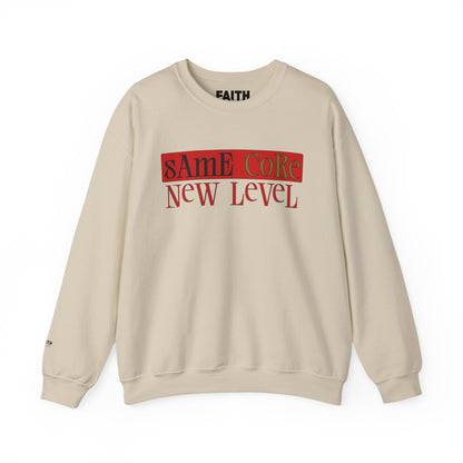 Crewneck Sweatshirt — "Same Core New Level" Graphic Pullover