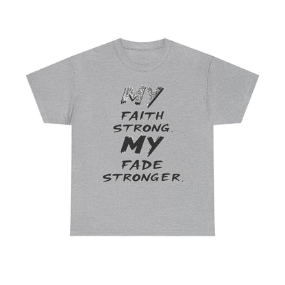 Inspirational Faith T-Shirt for Strength, Motivational Gift, Positive Vibes Tee, Everyday Wear, Male Heavy Cotton Tee