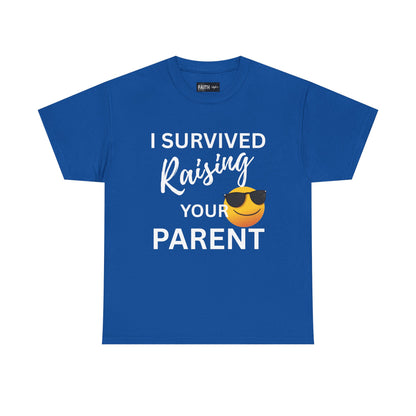 Funny Parent Survival Unisex T-Shirt | Gift for New Parents | Parenting Humor Tee | Casual Wear | Holiday Gift Idea