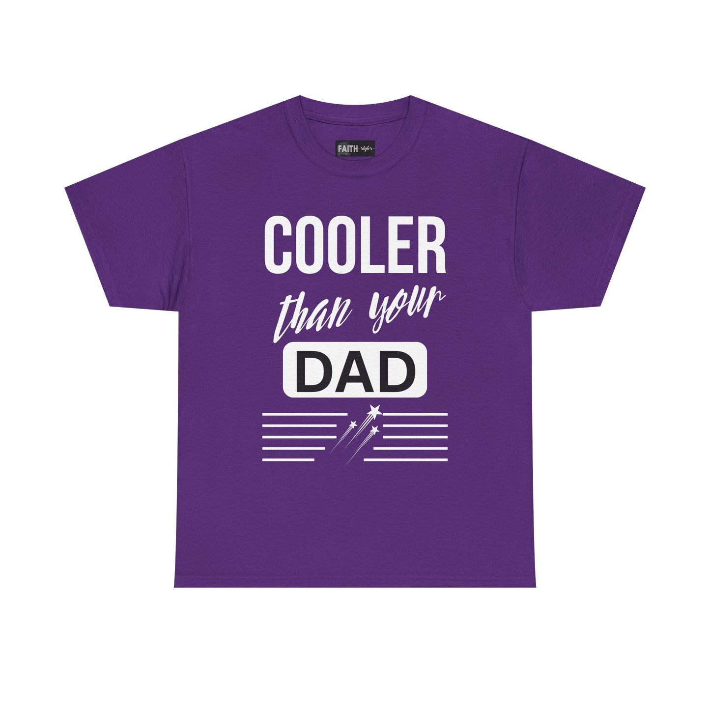 Cooler Than Your Dad Tee - Funny Gift for Dads, Unisex Cotton T-Shirt, Father's Day, Birthday, Casual Wear, Gift for Him, Dad Humor