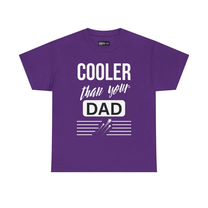 Cooler Than Your Dad Tee - Funny Gift for Dads, Unisex Cotton T-Shirt, Father's Day, Birthday, Casual Wear, Gift for Him, Dad Humor
