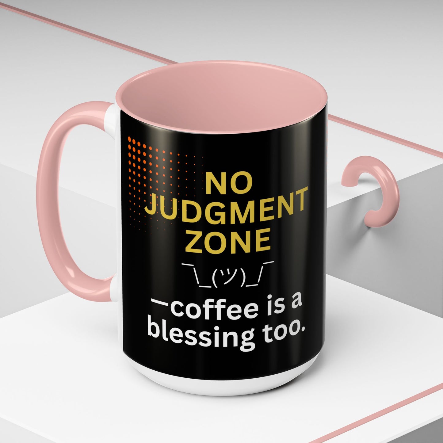 No Judgment Zone Coffee Mug, Funny Gift for Coffee Lovers, Unique Java Cup, Perfect for Birthdays, Inspirational Drinkware