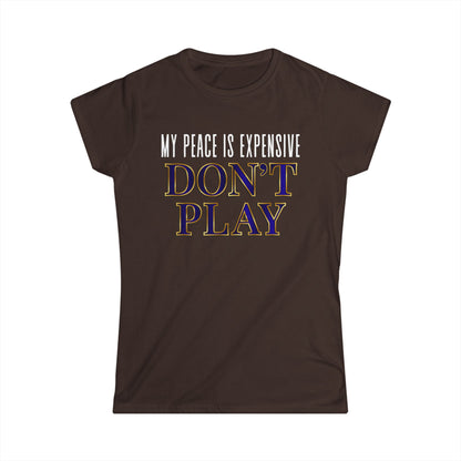 Women's Motivational T-Shirt, Fun Tee for Self-Care, Gift for Meditation Lovers, Casual Wear, Peaceful Vibes, Inspirational Apparel