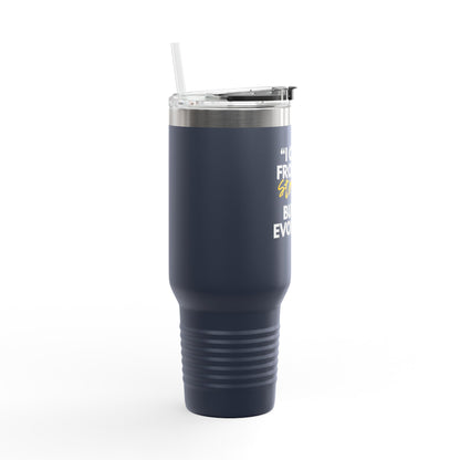 Inspirational Insulated Travel Mug, Motivational Coffee Tumbler, Evolved Journey Mug, Perfect for Gifts, Travel, and Daily Use