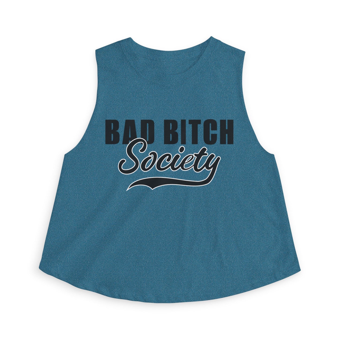 FaithStyles Bad Bitch Society Crop Top — Feminine Bold Graphic Women's Crop