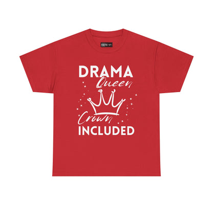 Drama Queen Cotton Tee - Empowering T-Shirt, Gift for Her, Casual Wear, Birthday Celebration, Statement Top