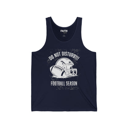 Football Season Unisex Tank Top, Graphic Tee for Fans, Summer Style, Sportswear for Game Days, Relaxed Fit Shirt