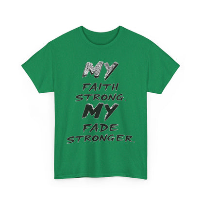 Inspirational Faith T-Shirt for Strength, Motivational Gift, Positive Vibes Tee, Everyday Wear, Male Heavy Cotton Tee