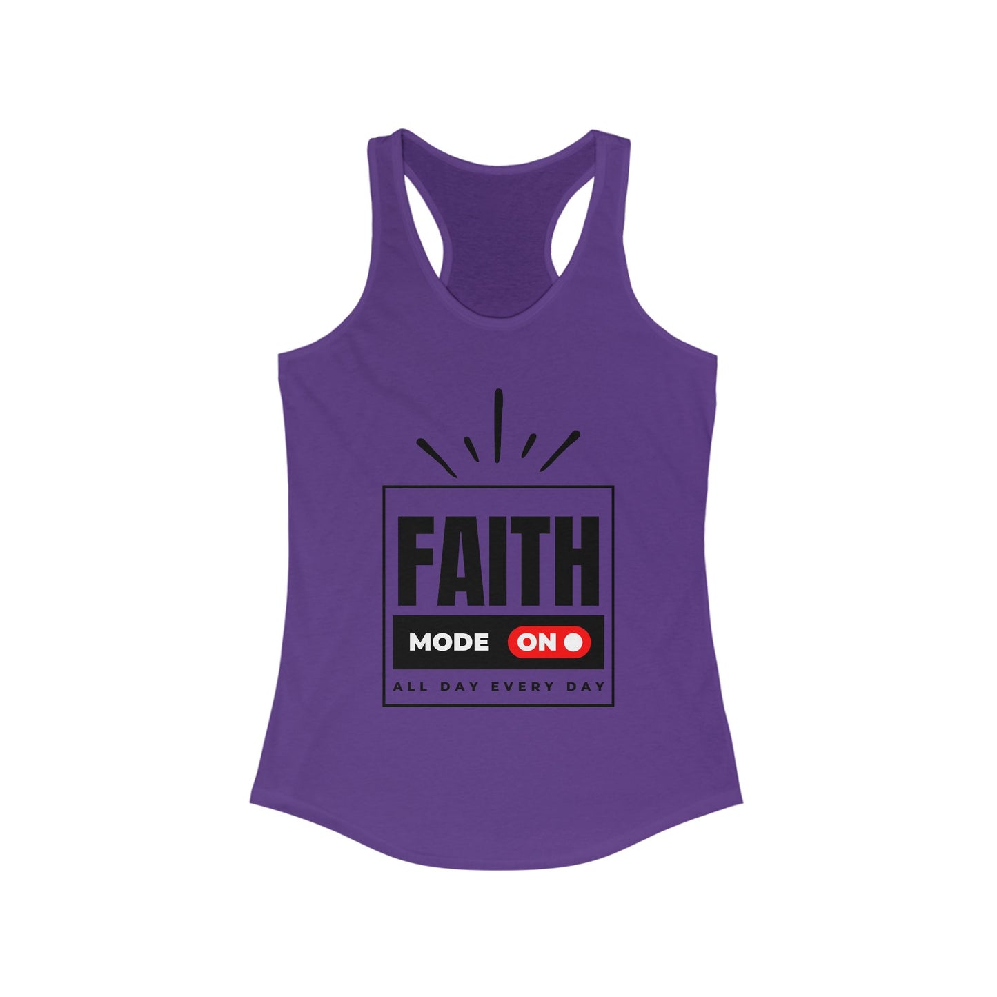 "FAITH MODE" Women's Ideal Racerback Tank