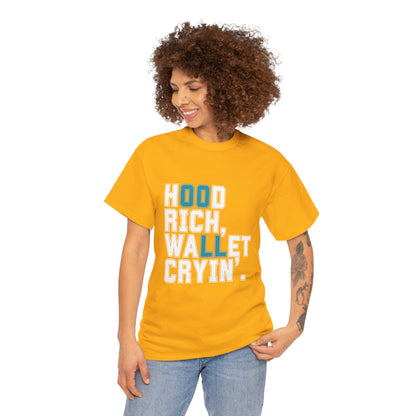 Trendy Unisex Heavy Cotton T-shirt with Playful Design - Perfect for Casual Wear & Gifts