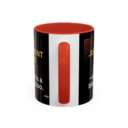 FaithStyles No Judgment Zone Coffee Mug, Funny Gift for Coffee Lovers, Unique Java Cup, Perfect for Birthdays, Inspirational Drinkware