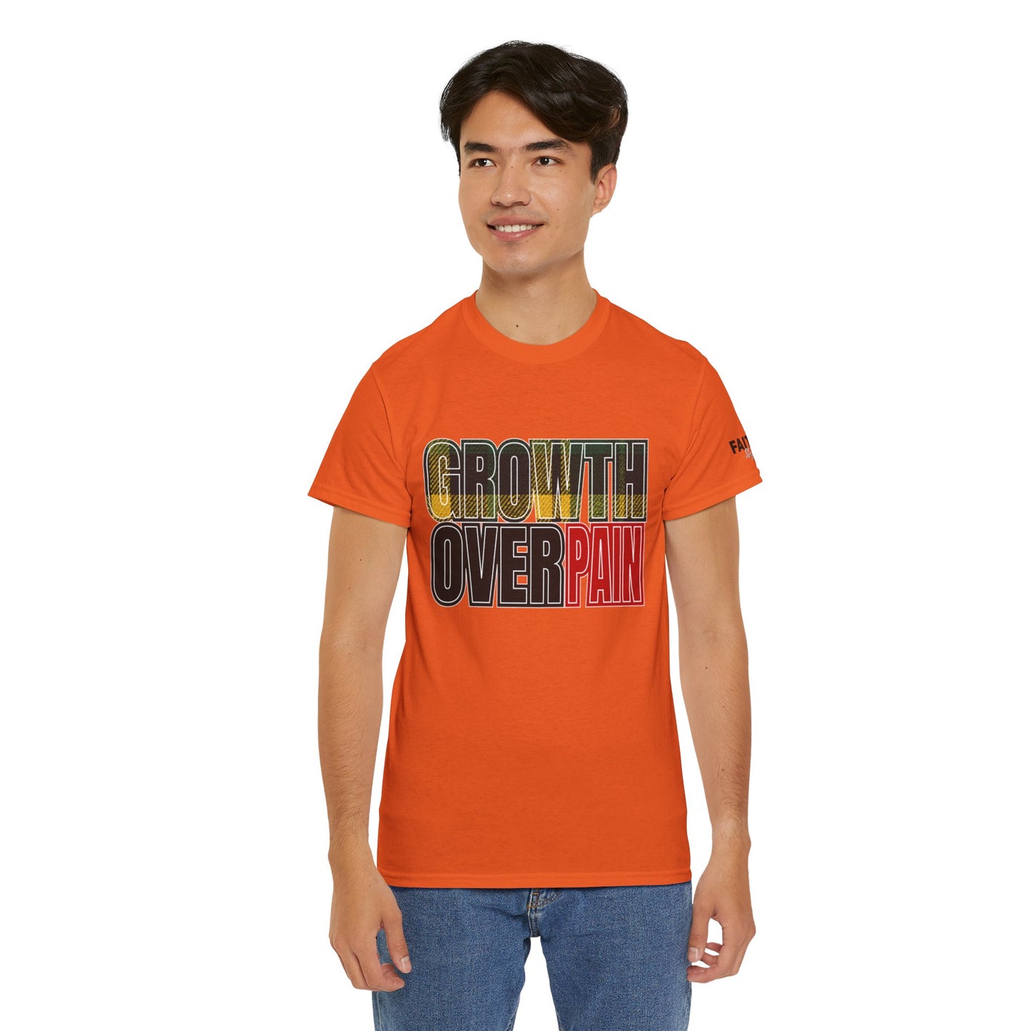 FaithStyles Growth Over Pain T‑Shirt — Motivational Graphic Tee