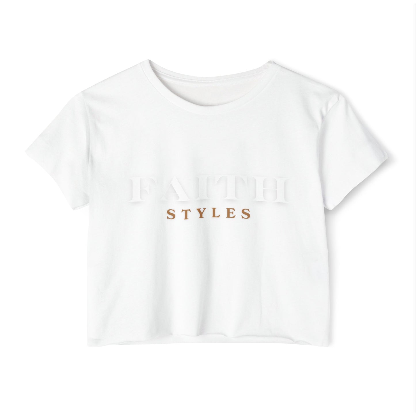 Women's Festival Crop Top - Faith Styles, Casual Summer Top, Music Festival Apparel, Boho Chic Tee, Everyday Wear