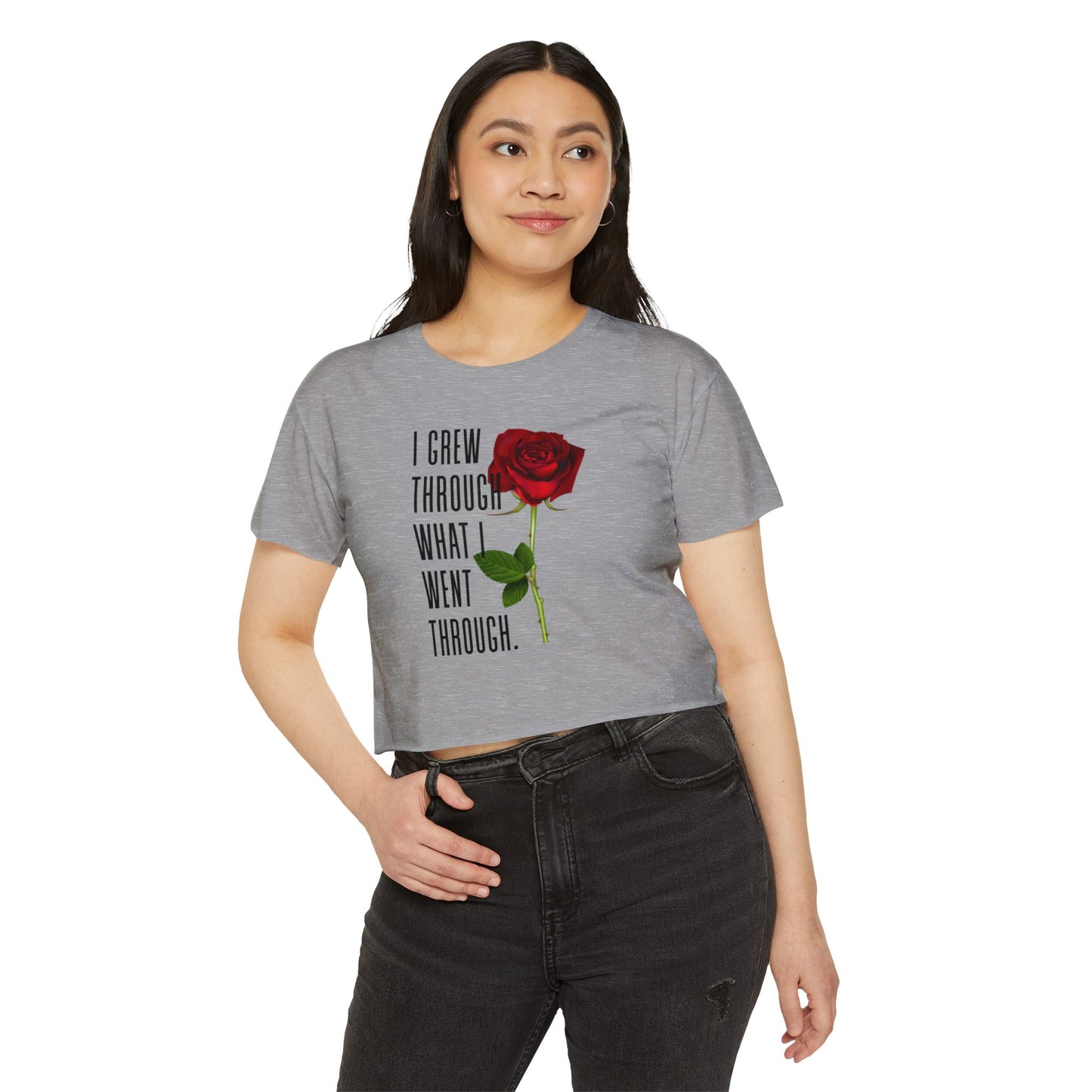 Empowering Women's Festival Crop Top, Inspirational Shirt, Gift for Her, Summer Fashion, Bohemian Style, Affirmation Tee
