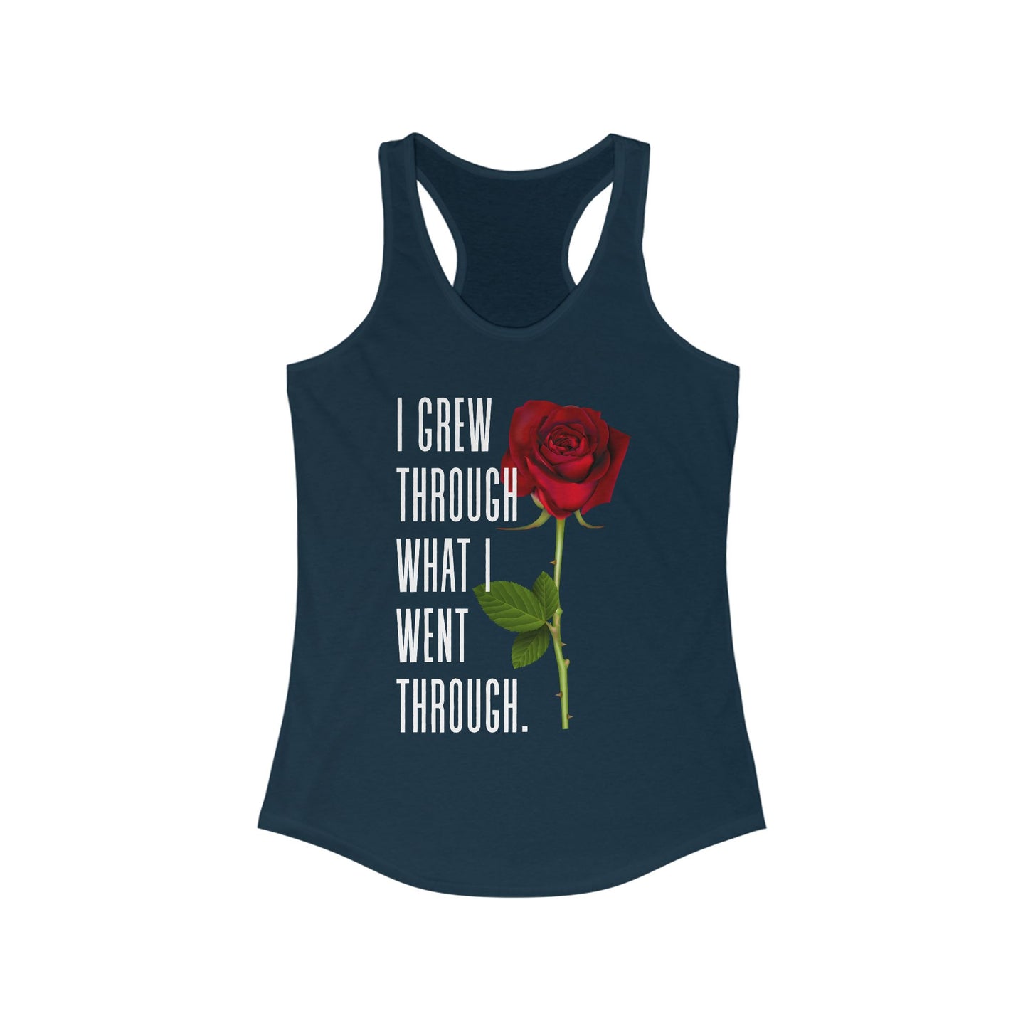 Inspirational Feminine Racerback Tank, Motivational Workout Top, Gift for Her, Casual Summer Tank, Self-Love Gift
