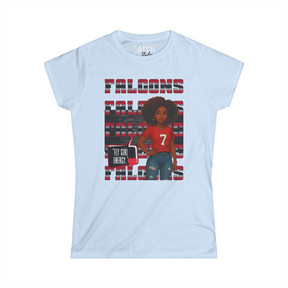 Falcons Fan Women's Softstyle Tee, Casual Sportswear, Perfect for Game Day, Gifts for Her, Unique Pride Shirt
