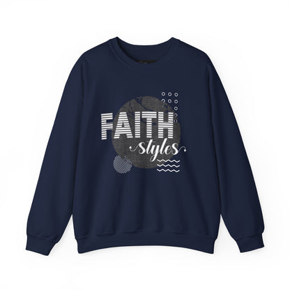 Faith Styles Unisex Heavy Blend™ Crewneck Sweatshirt - Cozy Spiritual Apparel for Everyday Wear, Gift for Friends, Comfort