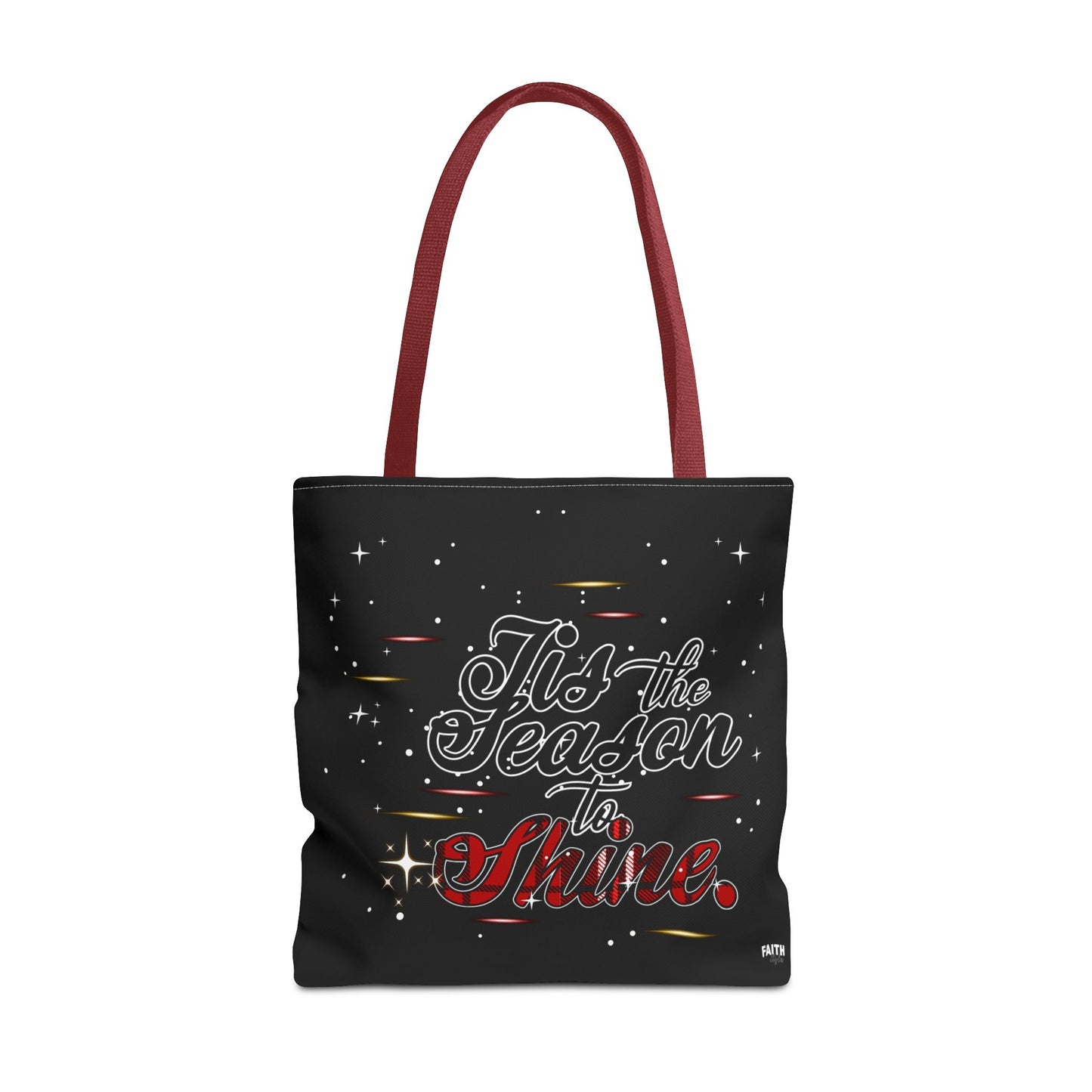 Holiday Tote Bag — 'Tis the Season to Shine Christmas Shopper Tote