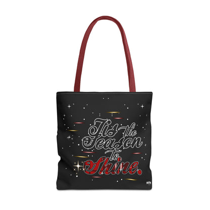 Holiday Tote Bag — 'Tis the Season to Shine Christmas Shopper Tote