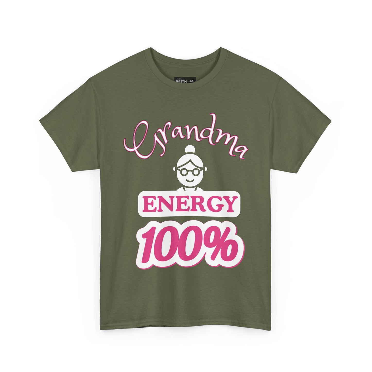 Fun Grandma Energy T-Shirt, Gift for Grandmothers, Casual Tee, Family Reunion Wear, Cute Gift for Mother's Day, Humor Shirt