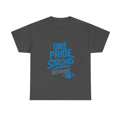 Detroit Lions Pride Tee - Male Heavy Cotton T-Shirt, Football Fan Apparel, Game Day Gear, Gift for Sports Lovers, Casual Wear