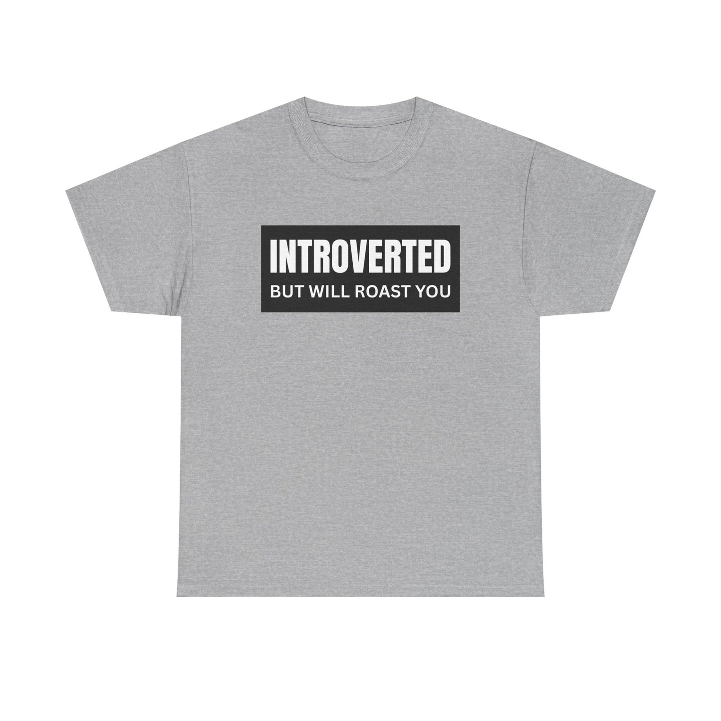 Introverted But Will Roast You Male Tee, Funny T-Shirt for Introverts, Perfect Gift for Friends, Humorous Apparel, Great for Casual [...]