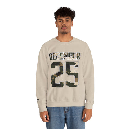 December 25 Camouflage Crewneck Sweatshirt - Christmas Holiday Tee