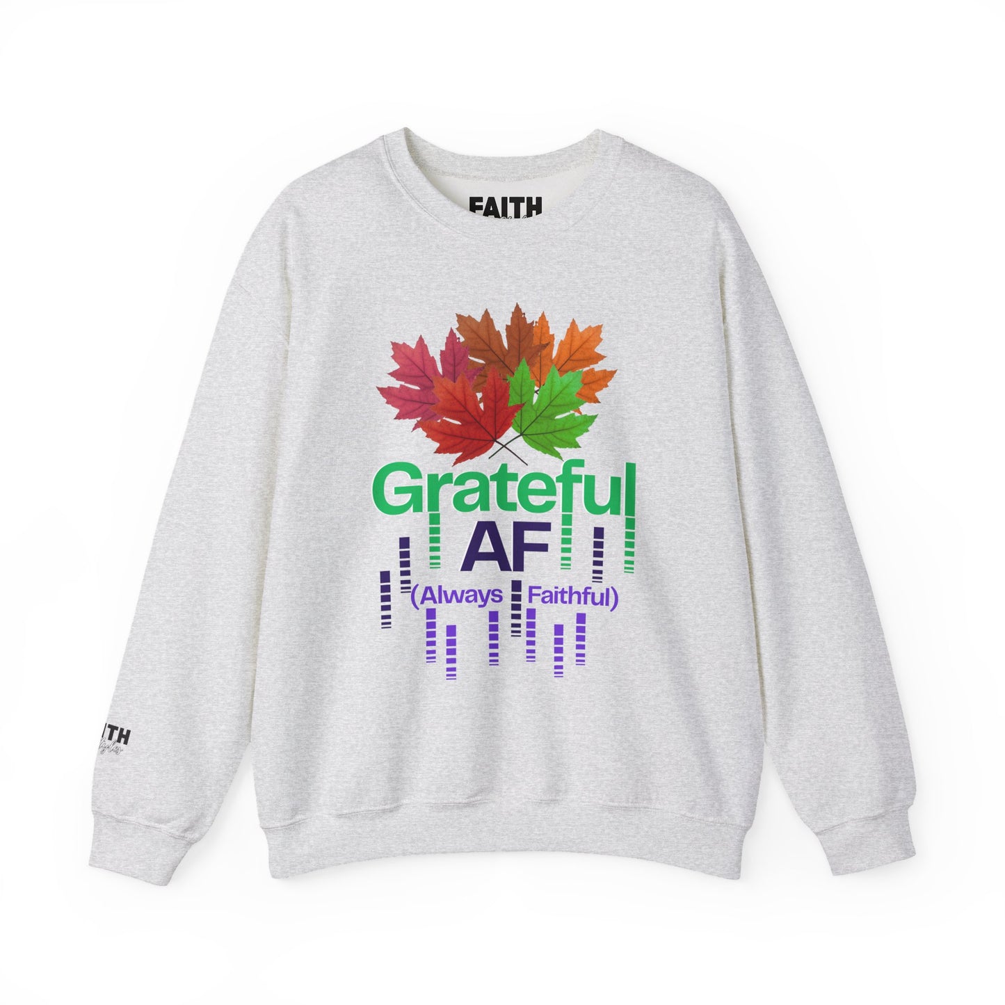 Grateful AF Crewneck Sweatshirt | Cozy Fall Apparel, Thanksgiving Gift, Autumn Vibes, Unisex Sweatshirt, Warm Layer