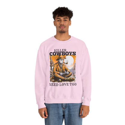 Killer Cowboys Graphic Sweatshirt, Cozy Unisex Pullover, Great for Cowboy Fans