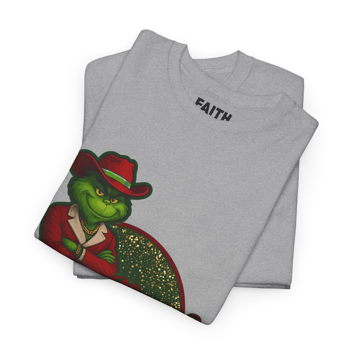 Grinch Inspired in Red Suit Tee — "Nah, I’m Money" Christmas Graphic T-Shirt