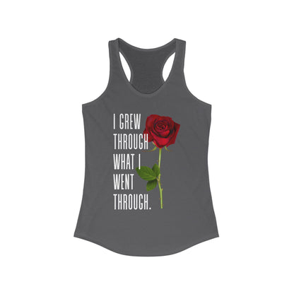 Inspirational Feminine Racerback Tank, Motivational Workout Top, Gift for Her, Casual Summer Tank, Self-Love Gift