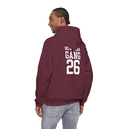 New Year Gang 26 Hoodie — Varsity Style Graphic Pullover