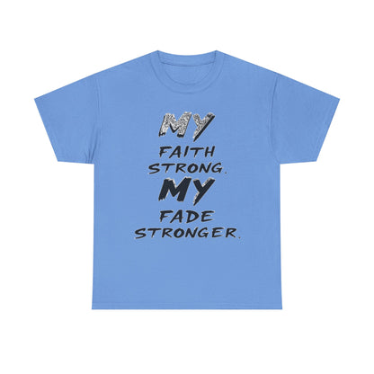 Inspirational Faith T-Shirt for Strength, Motivational Gift, Positive Vibes Tee, Everyday Wear, Male Heavy Cotton Tee