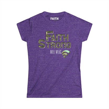 Faith Strong Women's Tee - Inspirational T-Shirt for Believers, Casual Top, Fitness Wear, Gift for Faith, Everyday Style