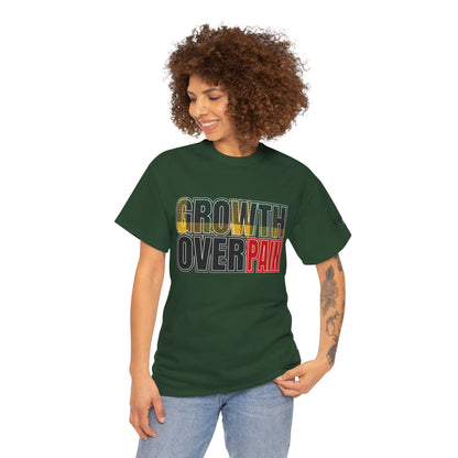 FaithStyles Growth Over Pain T‑Shirt — Motivational Graphic Tee